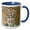 Blue/White, variant on 3drose, Byzantine Art, St Marks Basilica, Venice, Italy - Eu16 Pri0086 - Prisma, 11oz Two-tone Black Mug