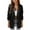 Black, variant on Baqcunre Winter Coats For Women Ladies' Solid Color Casual Long Sleeve Front Office Jacket With Pocket Tops For Women 2023 Blazers For Women Black L
