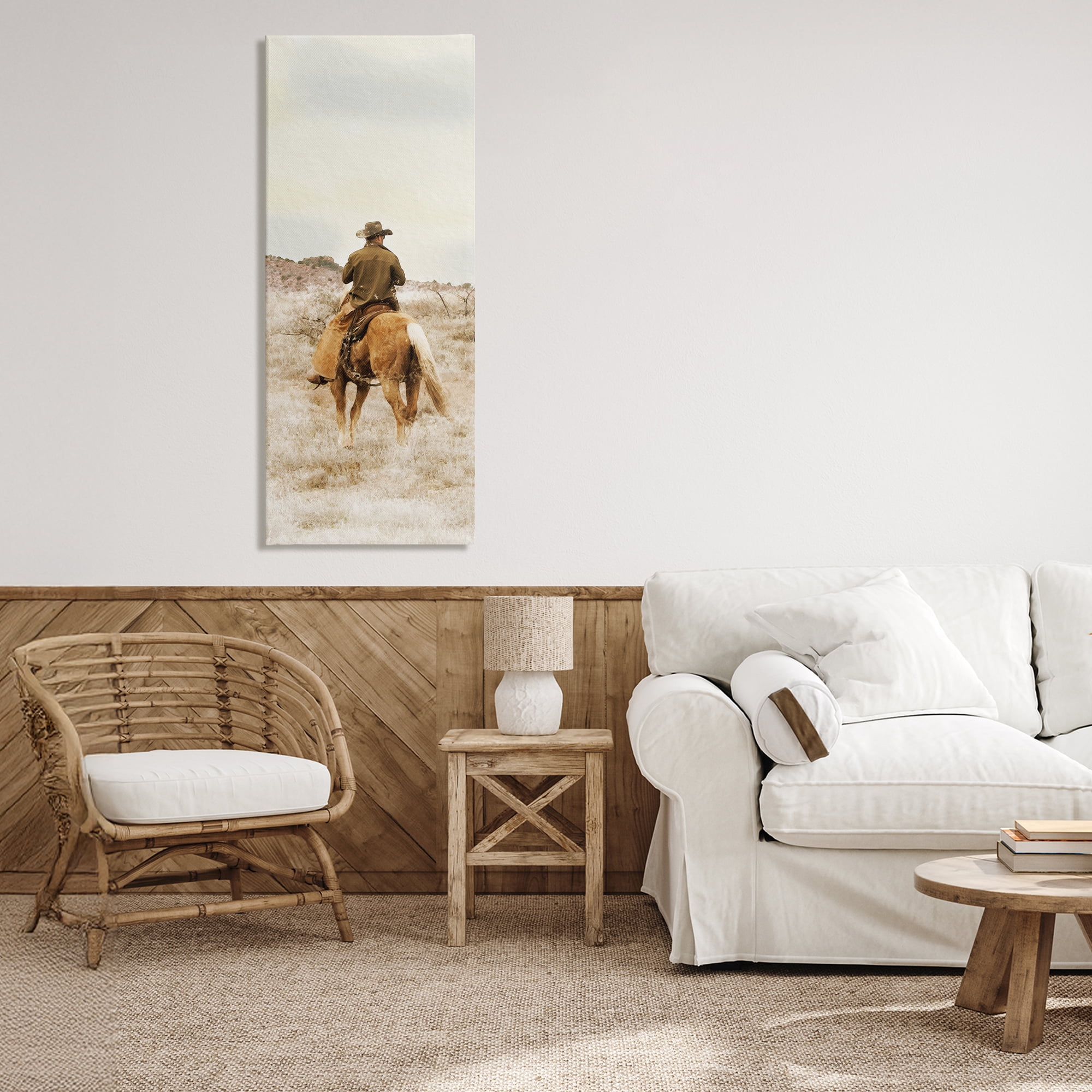 Stupell Industries Wild Wrangling Cowboy Canvas Wall Art, design by Marcus Prime