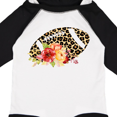 thumbnail image 3 of Inktastic Football with Flowers and Leopard Spots Gift Baby Boy or Baby Girl Long Sleeve Bodysuit, 3 of 4