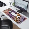 thumbnail image 2 of Long Mouse Pads for Desk,Purple and Orange Of Leopard Print Desk Mats on Top Of Desks, Desk Mouse Pad Extra Large with 3mm Non-Slip Base and Stitched Edge for Gaming,Office,Work,Home 31.5"x11.8", 2 of 6