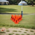 thumbnail image 1 of WRITWAA 10 Pcs Football Marker Obstacle Orange Imported PE Material for Obstacle Marking in Indoor Training, 1 of 8