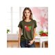 thumbnail image 1 of Playera Blusa De Frambuesa Raspberry Sweet & Tasty – Dulce Estilo que Te Hace Brillar Color Verde Oliva Talla Grande Marca Emil SaEs, 1 of 4