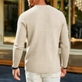 thumbnail image 6 of Jovrlynd Mens Sweater Crewneck Ribbed Knit Long Sleeve Shirts with Pockets Casual Soft Plus Size Pullover Sweaters for Big & Tall, S-3XL, 6 of 9