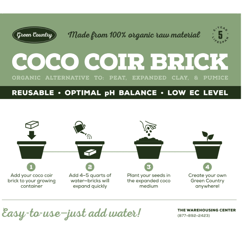 Premium Coco Coir Bricks,Compressed Coconut Husk Fiber, Seed Starting, Hydroponics, Soil Amendment - 8Pack