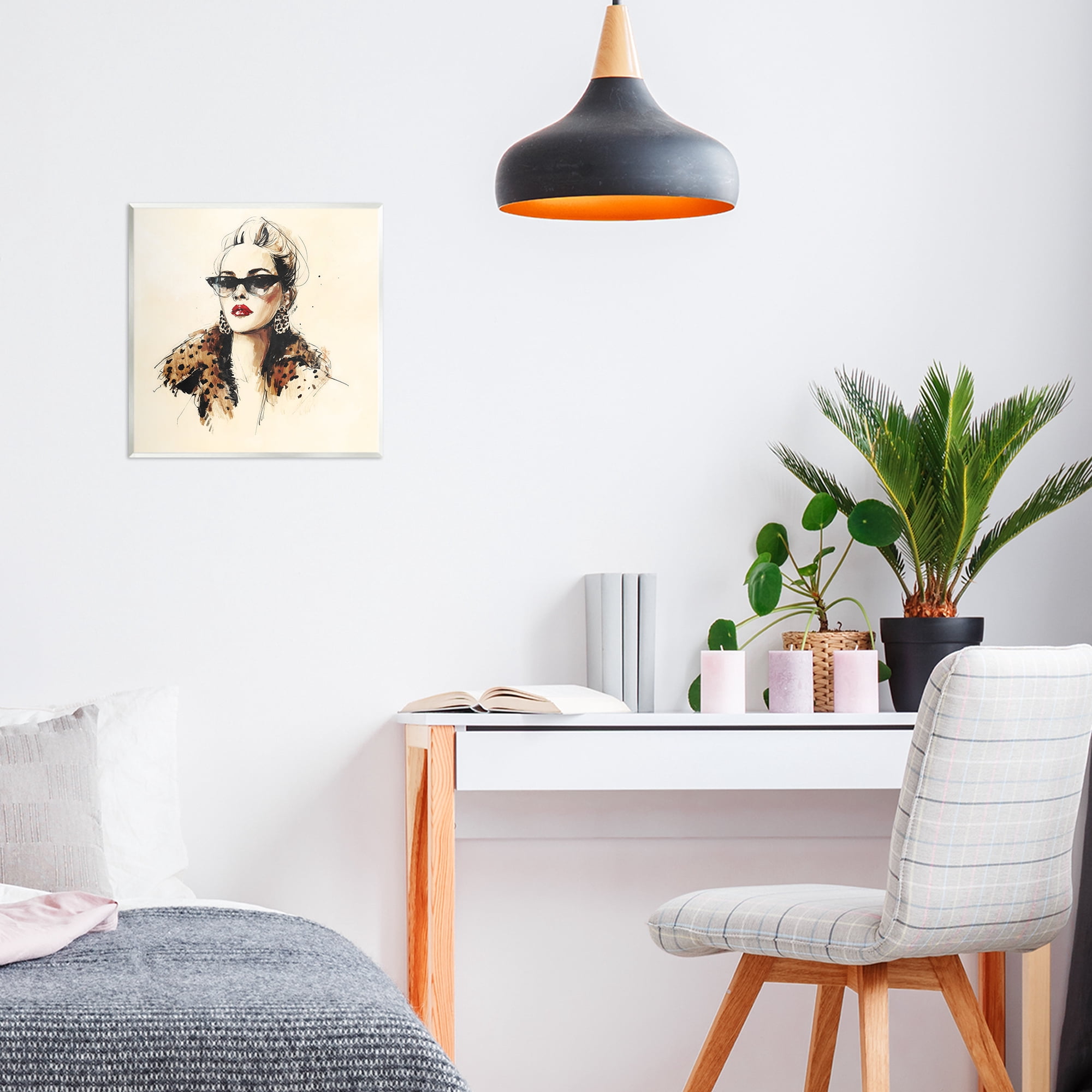 Stupell Industries Glam Leopard Sonata Portrait Wall Plaque Art, design by Svetlana Aleynikova