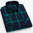 thumbnail image 3 of Mens Flannel Shirts Cotton Long Sleeve Casual Regular Fit Button Down Plaid Shirts, 3 of 4