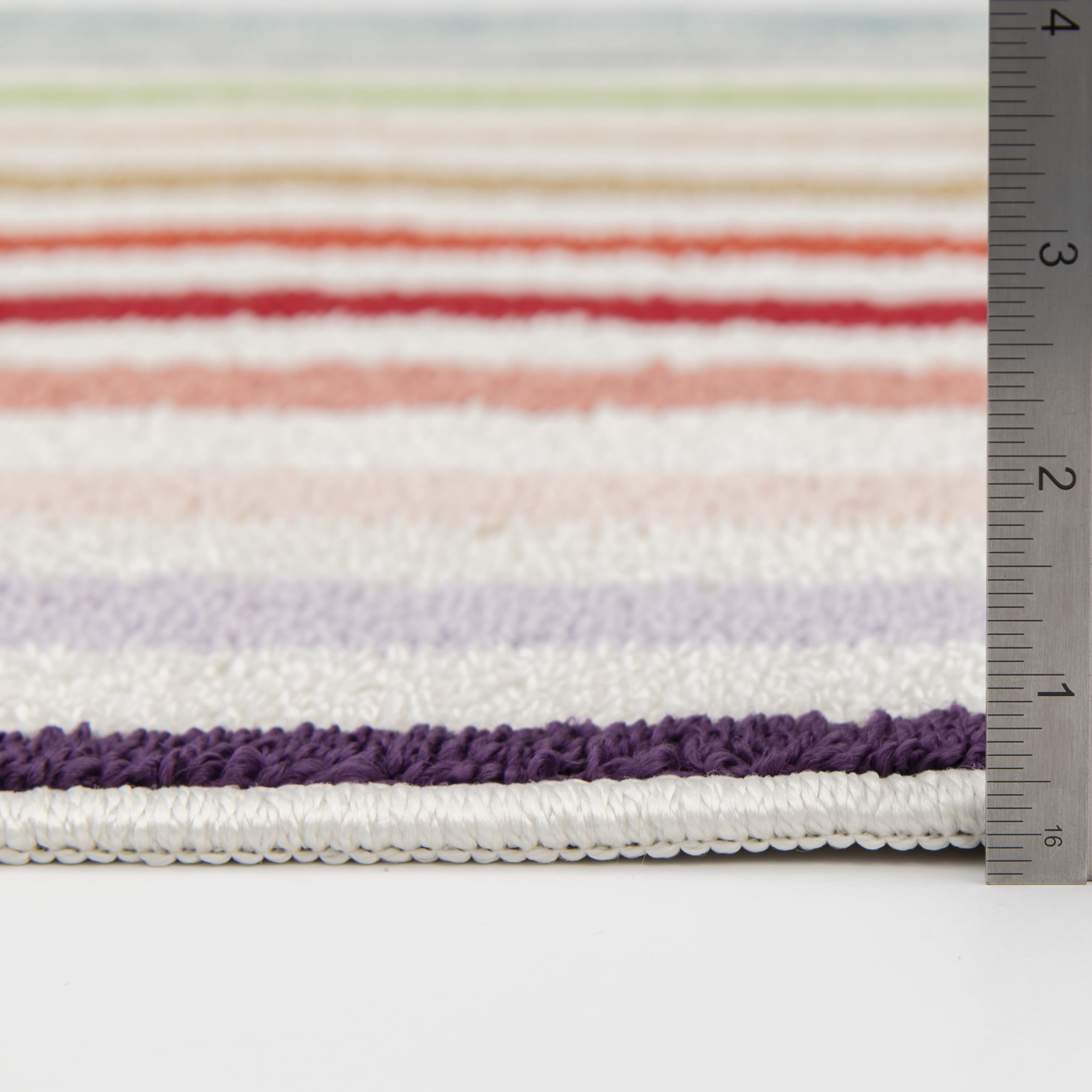 (2 pack) Mainstays Rainbow Stripe Indoor Area Rug, 36"x56"