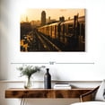 thumbnail image 3 of Elephant Stock Ny Subway Train Wall Art - Horizontal Canvas Wall Art - Living Room Wall Decor - City Canvas - Brown And Yellow Decor - 39" x 26", 3 of 8