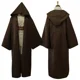 thumbnail image 4 of Disfraz de caballero Jedi estrella de cine, disfraz de Wan, túnica negra, uniforme de guerrero Obi, capa, fiesta de carnaval de Halloween para hombres, 4 of 5