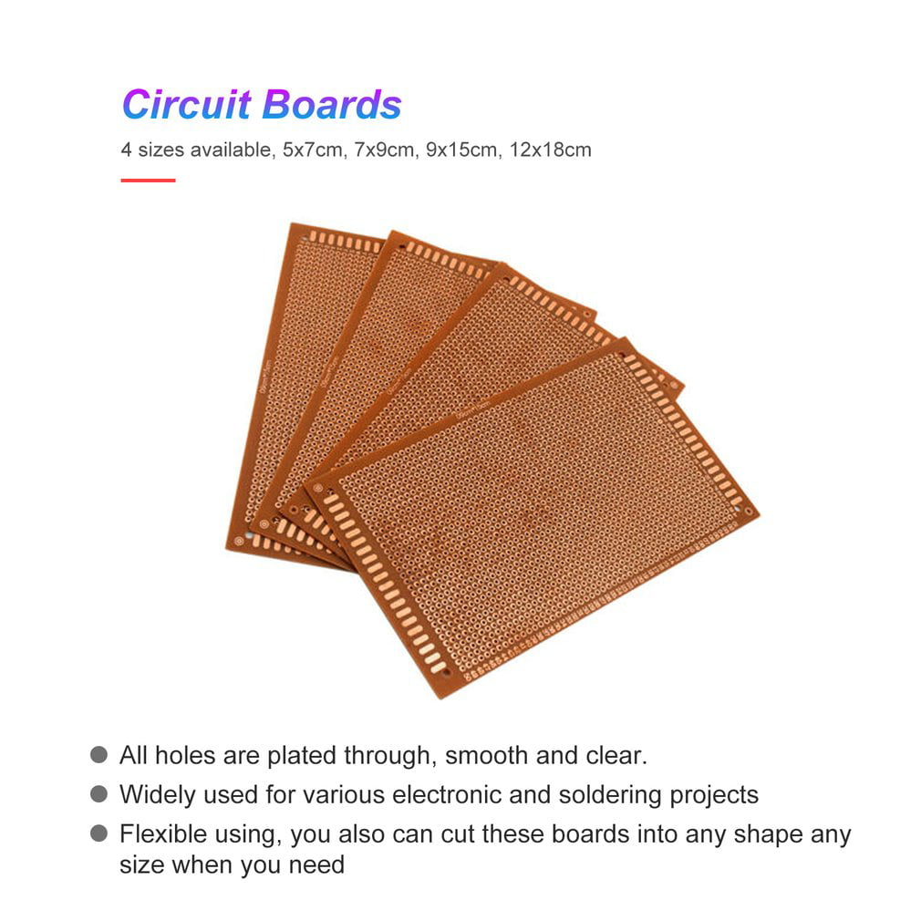 5/10pcs single side pcb prototype circuit board breadboard for diy arduino 1mm 
