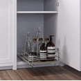 thumbnail image 6 of Home Zone Living 14”Width x 21”Depth 1 Shelf Pull Out Cabinet Organizer, Silver, 6 of 8
