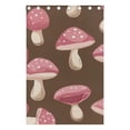 thumbnail image 4 of Mushrooms Brown Black Out Curtains 72 Inch Length Curtains for Sliding Glass Doors Bedroom Living Room 2 Pack, 4 of 6
