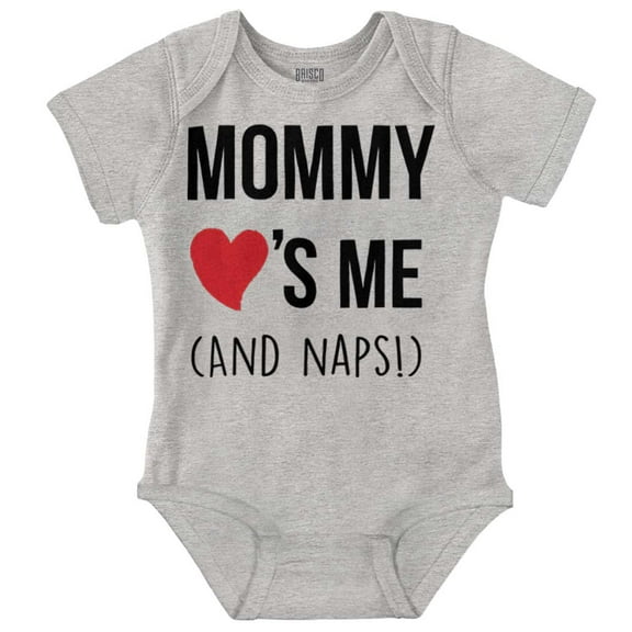 Mommy Love Me and Naps Mothers Day Romper Boys or Girls Infant Baby Brisco Brands 12M