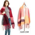 thumbnail image 5 of Bufanda cálida de invierno para mujer, chal largo, bufandas grandes, manta gruesa para clima frío, bufandas a juego de colores, 5 of 5