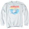 thumbnail image 1 of Jaws Cool Waves Adult Crewneck Sweatshirt White, 1 of 1