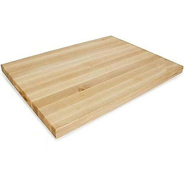 24" x 18" x 1 3/4" Wood Commercial Restaurant Solid Cutting Board