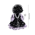 thumbnail image 4 of AZXY Halloween Porch Goose Outfit, 23‑Inch Star‑Moon Lace Goose Clothes Dress for Cement & Plastic Porch Statue, Goose Clothing, Goose Cloth,Outdoor Halloween Decorations for Yard Garden Porch, 4 of 5