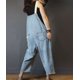 thumbnail image 4 of Mono YESNO para mujer, casual, holgado, vaquero de los años 90, azul claro, 4 of 6