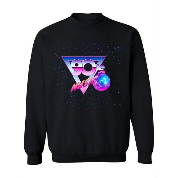 90s Music. Sweatshirt Women -Image by Shutterstock, Female 4X-Large