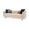thumbnail image 4 of Enza Home Vienna 3-Seater Fabric Sofa in Ecru Cream/Rose Gold, 4 of 8