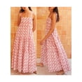 thumbnail image 2 of SUNSIOM Robe Longue d'Été pour Femmes Sans Manches Dos Ouvert Coupe Basse Fluide Rayée/imprimé Crevettes, 2 of 7