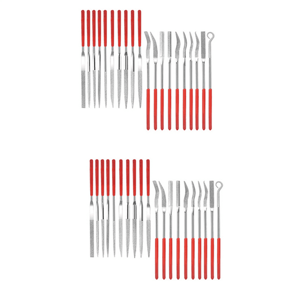 Pack of 40 Diamond Needle Files Set, Mini Diamond File Jewellery Hand Files Tooth File Tool Set