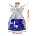 thumbnail image 3 of Preserved Flowers with Angel Figurines-Angels with Pretty Roses, Real Rose in Glass Dome, Preserved Rose Gifts for Women on Valentine's Day, Mother's Day, Birthday, 3 of 6