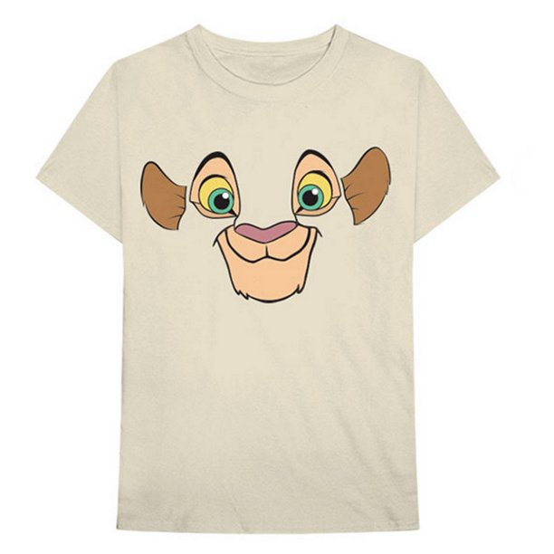 The Lion King - Camiseta de Nala Estampado en Espalda de Algodón para Adultos Unisex (Natural)