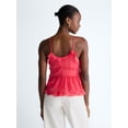 thumbnail image 3 of Scoop Women's and Women's Plus Ruffle Camisole Tank Top, Sizes XS-4X, 3 of 6
