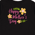 thumbnail image 4 of Inktastic Happy Mothers Day with Flowers Boys or Girls Long Sleeve Toddler T-Shirt, 4 of 5