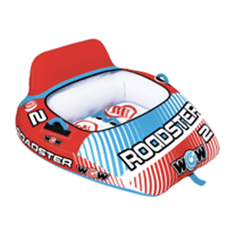 WOW SPORTS Roadster 1-2 Person Inflatable Towable Tube for Boating