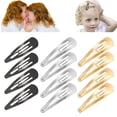 thumbnail image 1 of Pinzas para el cabello a presión duraderas para ni?as, mujeres, agarre para el cabello, herramientas para peinar el cabello, oro y plata LingWen 8390615525848, 1 of 1