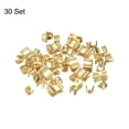 thumbnail image 3 of Unique Bargains Light Golden Zipper Slider Retainers with Top Stoppers & Bottom Stops (30 Sets), 3 of 6