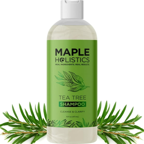 Champú Maple Holistics con aceite de árbol de té con romero, 500 ml