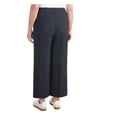 thumbnail image 3 of Hilary Radley Women's High Rise Cotton Stretch Wide Leg Pant with Pockets (US, Numeric, 8, Regular, Regular, Navy (Blue)), 3 of 4