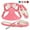 Pink, variant on Beirui 3pcs Cute Bowtie Small Dog Collar Mesh Harness Walking Leash Pet Step In Vest Quick Fit XXS-S