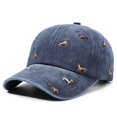 thumbnail image 6 of Embroidered Baseball Cap with Washed Finish, Unisex Soft Top Dad Hat, Adjustable Casual Outdoor Headwear, 6 of 6
