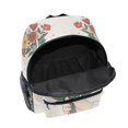 thumbnail image 6 of FORMRS School Backpack with Front Zippered Pocket 12" Student Travel Daypack, Beige Cute Flower, 6 of 6