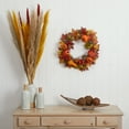 thumbnail image 2 of 24" Pumpkin, Gourd, Berry and Maple Leaf Wreath, 2 of 3