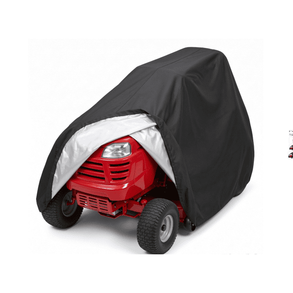 CWYEYE Universal Riding Lawn Mower Cover 72.05×53.94×46.06 Inches, 210D Heavy Duty Oxford Waterproof Lawn Tractor Protector.