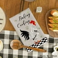 thumbnail image 5 of Sm:)e Geometric Grid Baking Cooking Chickens Kitchen Towels Dish Towels, 18x26 Inch Seasonal Leaves Decoration Hand Towels Set of 4, 5 of 7