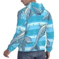 thumbnail image 6 of Fotbe Men's Hoodie with Dolphin Pattern - Kangaroo Pocket Pullover Hooded Sweatshirt, Perfect for Daily Wear, Travel, and Home-Medium, 6 of 7