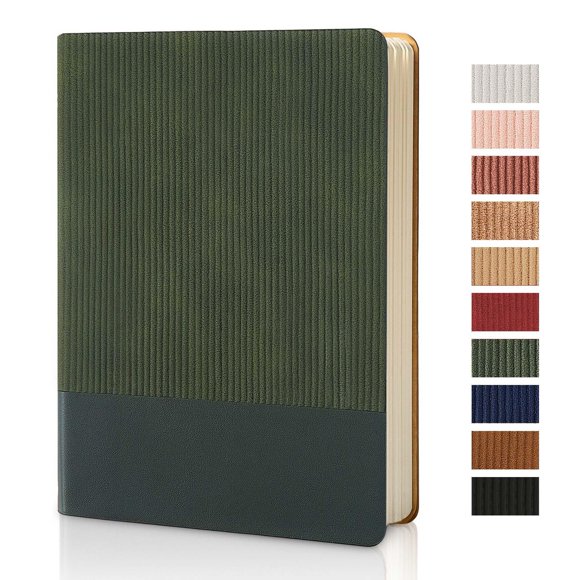 Cuaderno TSFPapier, cuaderno forrado, tamaño A5, piel sintética, 216 páginas