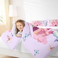 thumbnail image 3 of Manfei Magical Castle Queen Comforter Set,Magic Unicorn Butterfly Comforter Sets Queen,Pink Multicolor,Reversible,3pcs,1 Comforter and 2 Pillowcases, 3 of 8