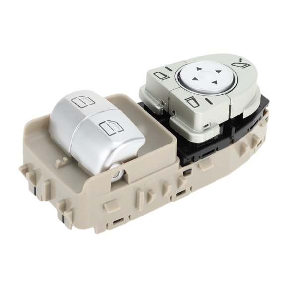 Interruptor de ventana eléctrica Unique Bargains para Mercedes-Benz C300 C43 AMG Metris No.2059057011 Interruptor de control de ventana ABS Beige lado del conductor delantero