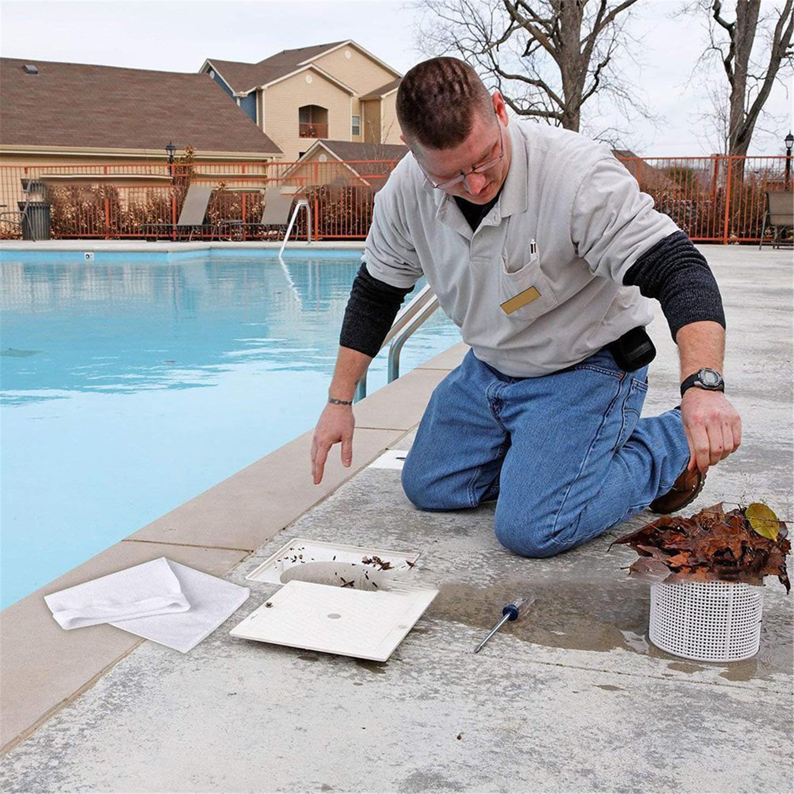 Nomeni Filter Screen Clearance, Pool Socks Filter Replacement for Basket Swimming Pool Cleaning Supplies