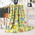 thumbnail image 2 of Colorful Cartoon Dinosaurs Blanket,Comfortable Soft Lamb Wool Throw Blanket,All Season,Warm Lightweight Blankets for Sofa Bed Couch Living Room Chair,60"x80", 2 of 4
