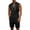 Black #024, variant on Mens Renaissance Shirt Pirate Medieval Sleeveless Halloween Costume Steampunk Viking Lace-up Stand Collar Shirts, XL