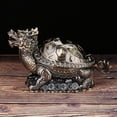 thumbnail image 6 of Ohmyroo Alloy Copper Plated Ashtray With Lid Odor Preventing Decorative Piece For Home Interior Styling, 6 of 9